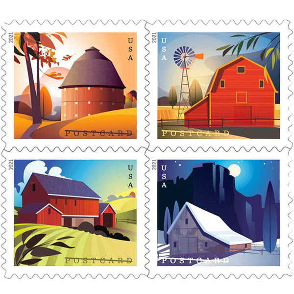 Barn Postcard Stamps Forever Postage Stamps
