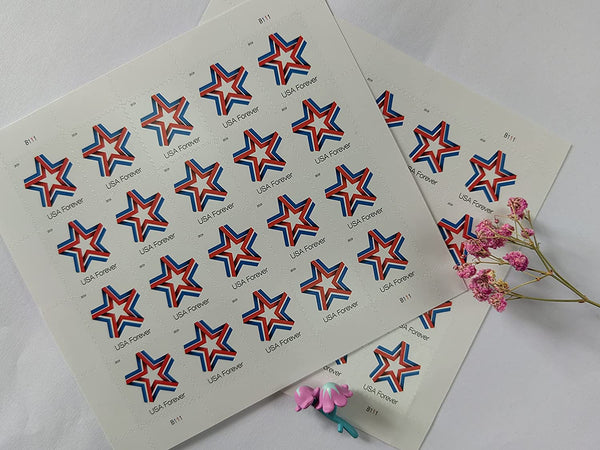Star Ribbon Forever First Class Postage Stamps Celebration Patriotic