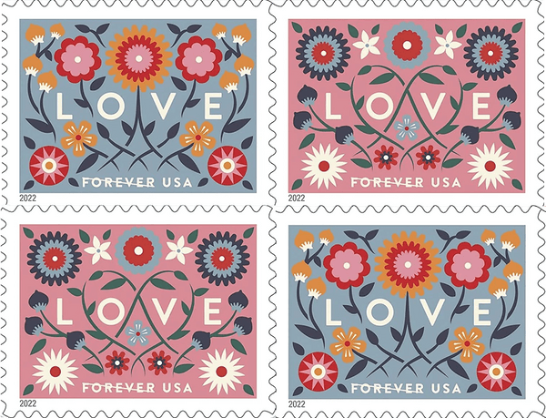 Love 2022 Forever First Class Postage Stamps